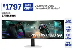 Officeworks Odyssey 49' DOHD Ultrawide OLED Monitor! offer