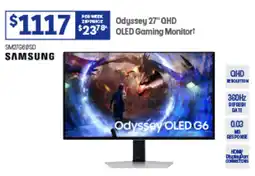 Officeworks Odyssey 27" QHD OLED Gaming Monitor! offer