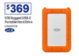 Officeworks 5TB Rugged USB-C Portable Hard Drive offer