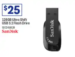 Officeworks 128GB Ultra Shift USB 3.2 Flash Drive offer