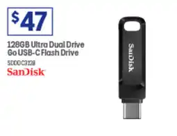 Officeworks 128GB Ultra Dual Drive Go USB-C Flash Drive offer