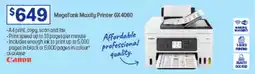 Officeworks MegaTank Maxify Printer GX 4060 offer