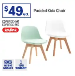 Officeworks Padded Kids Chair offer