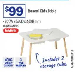 Officeworks Rascal Kids Table offer
