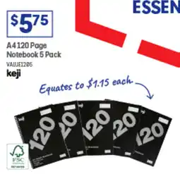 Officeworks A4120 Page Notebook offer