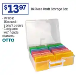 Officeworks 16 Piece Craft Storage Box offer