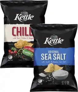 Coles Kettle Potato Chips 165g offer