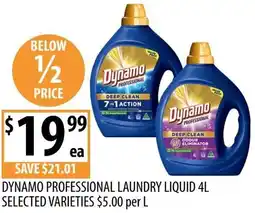 Supabarn Dynamo professional laundry liquid offer