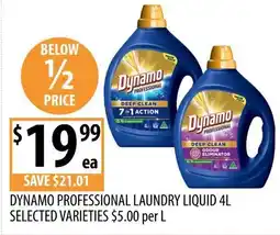 Supabarn DYNAMO PROFESSIONAL LAUNDRY LIQUID offer