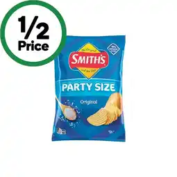 Woolworths Smith’s Crinkle Cut Chips 380g, Doritos Corn Chips 380g or Red Rock Deli Chips 290g offer