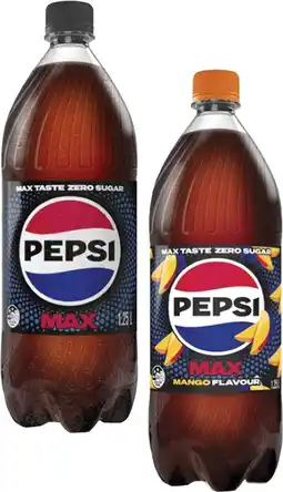 Coles Pepsi or Solo Soft Drink 1.25 Litre offer