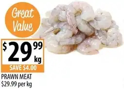 Supabarn Prawn meat offer