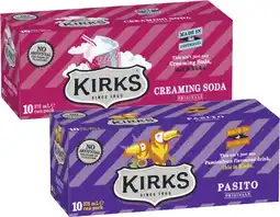 Coles Kirks Soft Drink 10x375mL offer