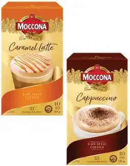 Coles Moccona Café Classics Coffee Sachets 10 Pack offer