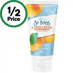 Woolworths St Ives Facial Scrub Apricot Blemish Control 150ml offer