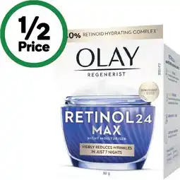 Woolworths Olay Regenerist Retinol 24 Max Cream 50g offer