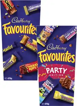 Coles Cadbury Favourites 470g offer