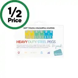 Woolworths Seymours Heavy Duty Steel Pegs Pk 20 offer