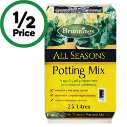 Woolworths Brunnings Potting Mix 25 Litres offer