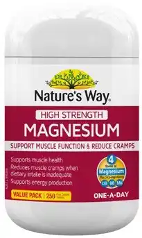 Coles Nature's Way High Strength Magnesium Tablets 250 Pack offer