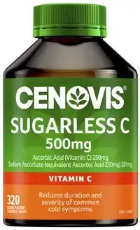Coles Cenovis Sugarless C 500mg Tablets 320 Pack offer