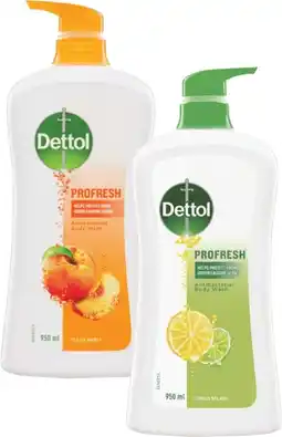 Coles Dettol Profresh Shower Gel 950mL offer