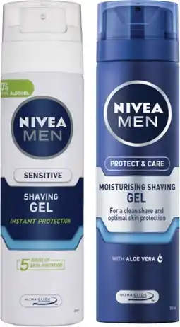 Coles Nivea Men Shaving Gel 200mL offer
