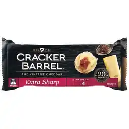 Woolworths Cracker Barrel Vintage Cheddar Extra Sharp 500g – From the Fridge offer