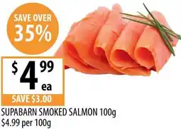 Supabarn Supabarn smoked salmon offer
