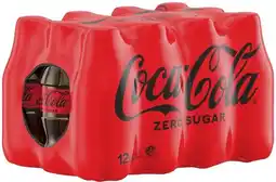 Coles Coca-Cola Zero Sugar Soft Drink 12x300mL offer
