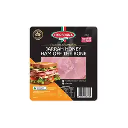 Woolworths D'Orsogna Premium Australian Jarrah Honey Ham off the Bone 120g – From the Fridge offer