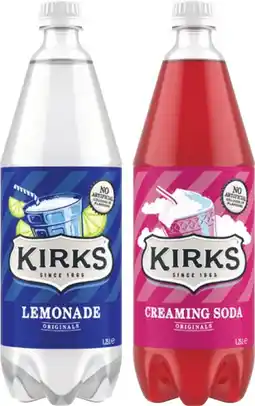 Coles Kirks Soft Drink 1.25 Litre offer