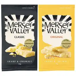 Woolworths Mersey Valley Cheddar Cheese Varieties 180g – From the Deli offer