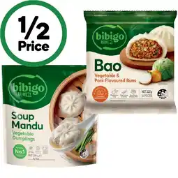Woolworths Bibigo Soup Dumplings or Bao Buns 279-320g offer