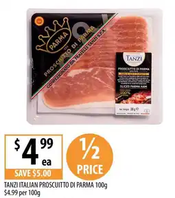Supabarn Tanzi italian proscuitto di parma offer
