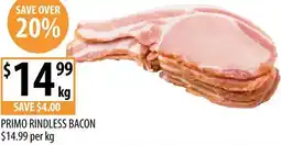 Supabarn Primo rindless bacon offer