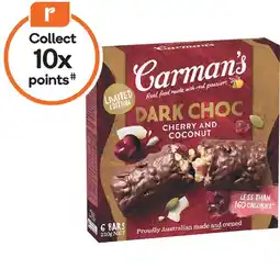 Woolworths Carman’s Muesli Bars 150-270g Pk 5-6 offer
