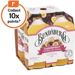 Woolworths Bundaberg Ginger Beer or Sparkling Varieties 4 x 375ml offer