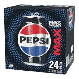 Woolworths Pepsi Max, Mountain Dew, Solo Zero Sugar or Sunkist Zero Sugar Soft Drink Varieties 24 x 375ml offer