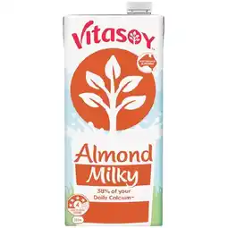 Woolworths Vitasoy Oat or Almond Milky 1 Litre offer