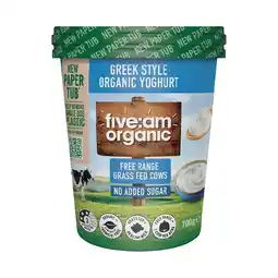 Woolworths Five:Am Organic Yoghurt 700g – From the Fridge offer