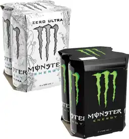 Coles Monster Energy Drink 4x500mL offer