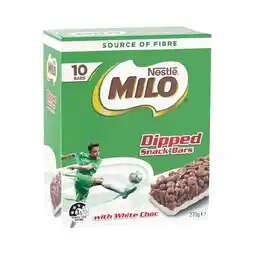 Woolworths Nestle Milo Snack Bars 210-270g Pk 10 offer