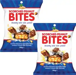 Coles Cooks Scorched Peanut Bites 140g offer