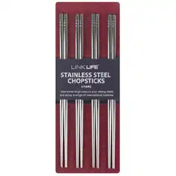 Woolworths Stainless Steel Chopsticks 4 Pairs offer