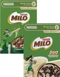 Coles Nestlé Milo Cereal 535g-620g offer