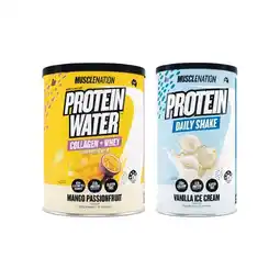 Woolworths Muscle Nation Protein Water or Shake Powder 300-400g offer