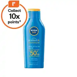 Woolworths Nivea Sun SPF50 Protect & Moisture 400ml‡ offer
