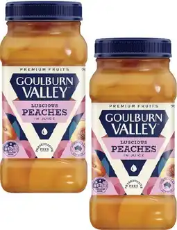 Coles Goulburn Valley Peaches in Juice 700g offer