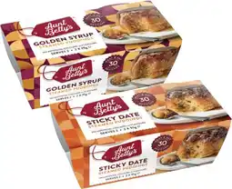 Coles Aunt Betty's Puddings 2 Pack 190g-220g offer